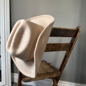 Free People Cream Felt Hat